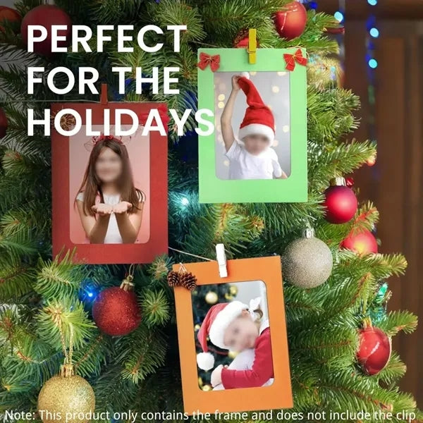 Customizable decor standing paper photo frames with easel