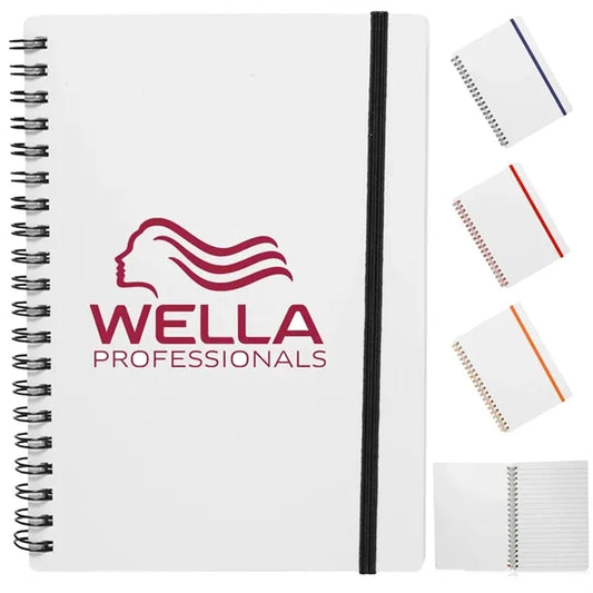 5" x 7" in Spiral Notebook with Color Accents