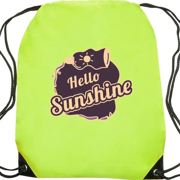 Polyester 210D Drawstring Bag - 14"W x 18"H