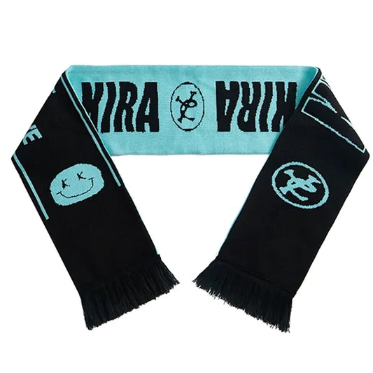 Custom Flat Knit Acrylic Scarf with Tassel - Multiple Sizes