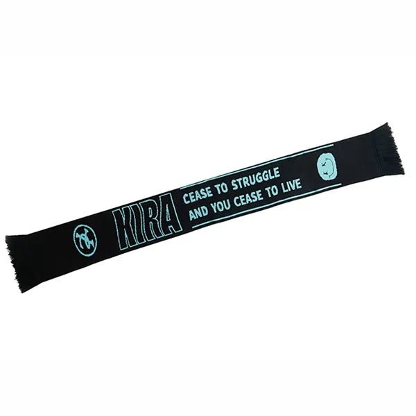 Custom Flat Knit Acrylic Scarf with Tassel - Multiple Sizes