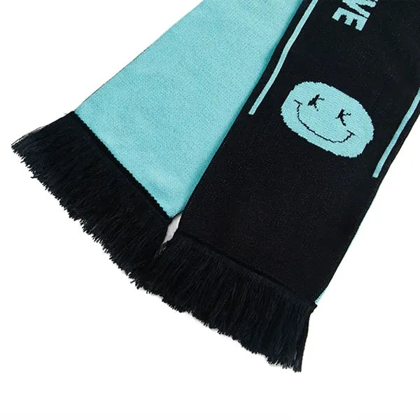 Custom Flat Knit Acrylic Scarf with Tassel - Multiple Sizes