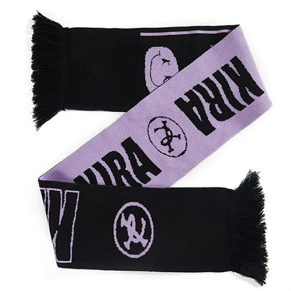 Custom Flat Knit Acrylic Scarf with Tassel - Multiple Sizes