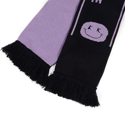 Custom Flat Knit Acrylic Scarf with Tassel - Multiple Sizes