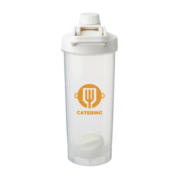 Durable Plastic Shaker Bottle with Mixer Handle