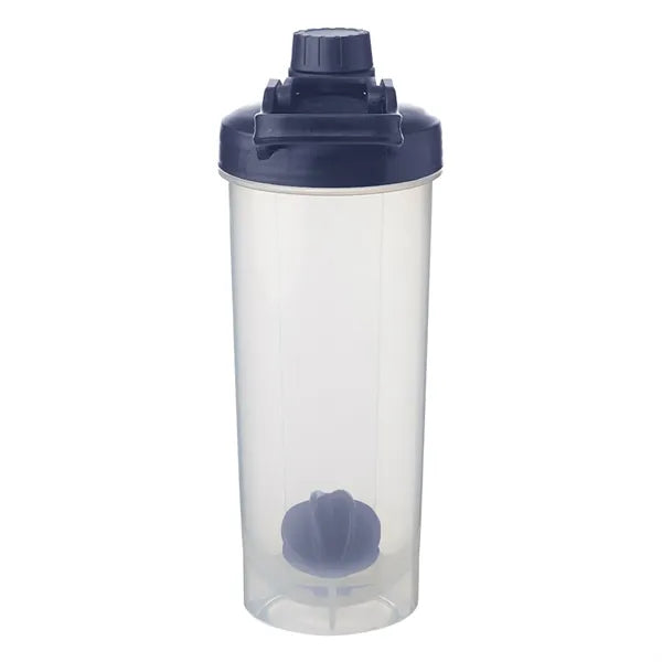 Durable Plastic Shaker Bottle with Mixer Handle
