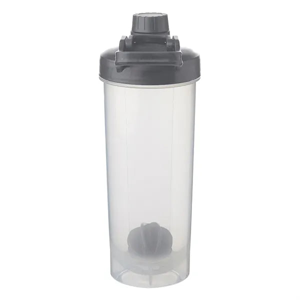 Durable Plastic Shaker Bottle with Mixer Handle