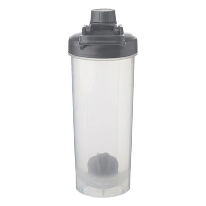 Durable Plastic Shaker Bottle with Mixer Handle