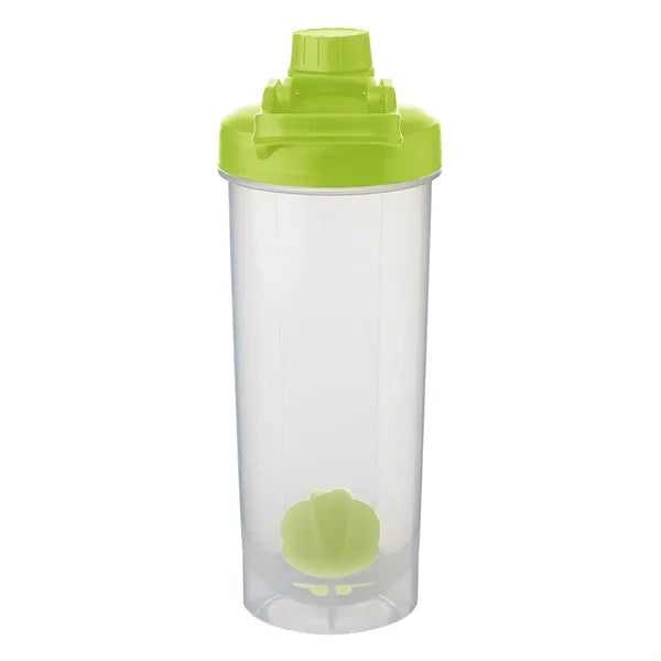 Durable Plastic Shaker Bottle with Mixer Handle