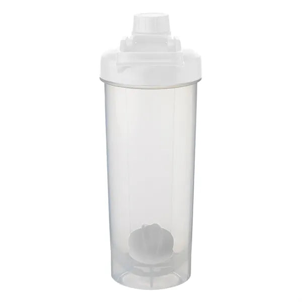 Durable Plastic Shaker Bottle with Mixer Handle