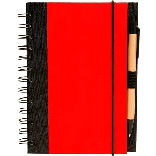 5" x 7" in Eco Friendly Spiral Notebook with Pen