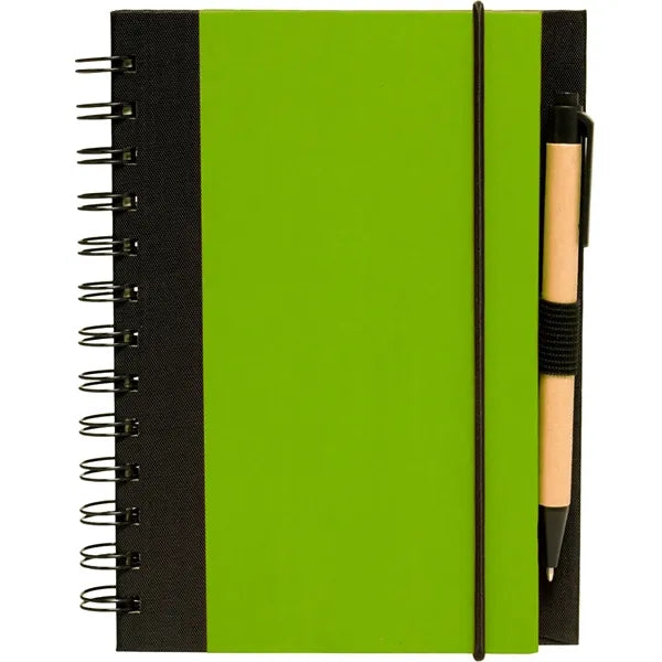 5" x 7" in Eco Friendly Spiral Notebook with Pen