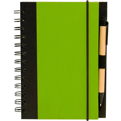 5" x 7" in Eco Friendly Spiral Notebook with Pen
