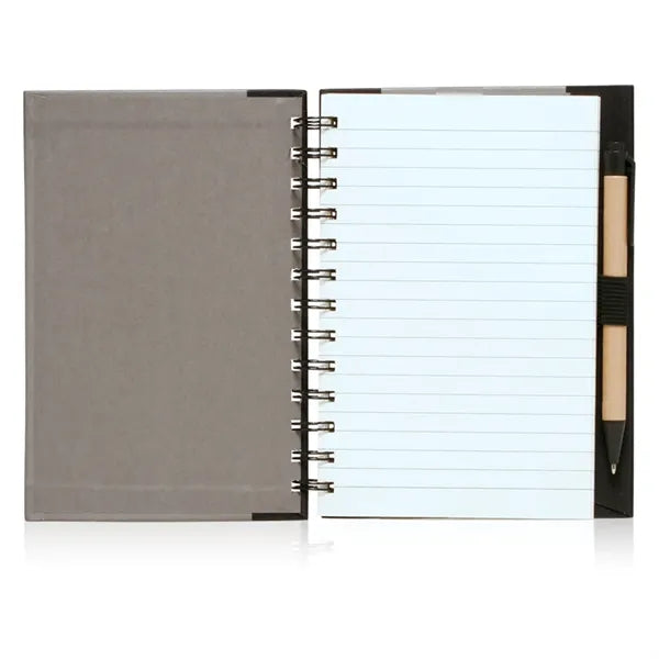 5" x 7" in Eco Friendly Spiral Notebook with Pen
