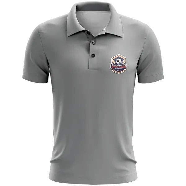 Adult and Kids' Custom 5.3 Oz Cotton Polo - DTF, Screen Prin