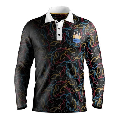Sublimation Long Sleeve Polo - Performance Mesh Options - Me