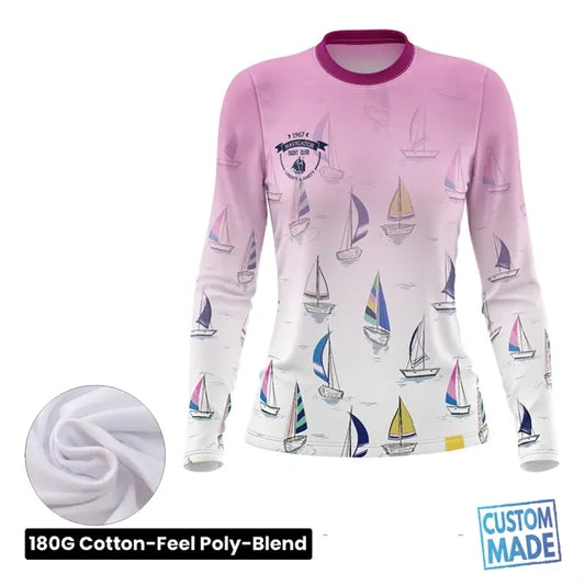 Women's Sublimation 180G Cotton-Feel Long Sleeve T-Shirt
