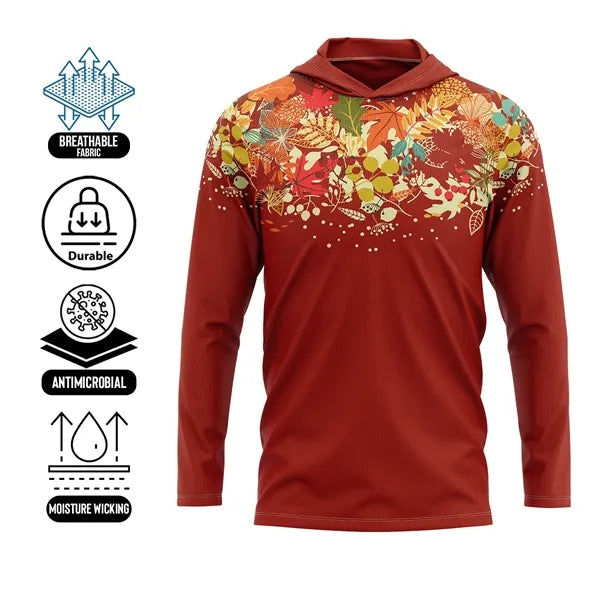 Unisex & Kids' Sublimation 140G Mesh Long Sleeve Hooded T-Sh