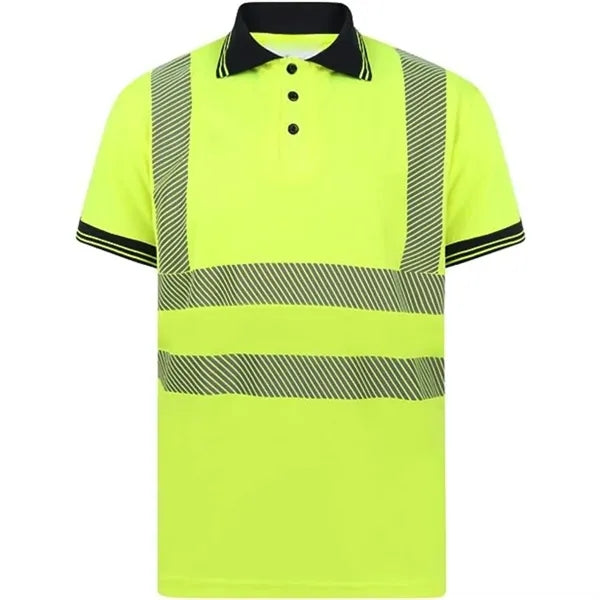 VISIPRO Short Sleeve Reflective Safety Polo with Bands,