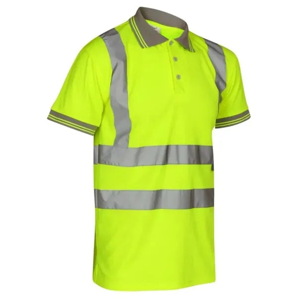 VISIPRO Short Sleeve Reflective Safety Polo with Bands,