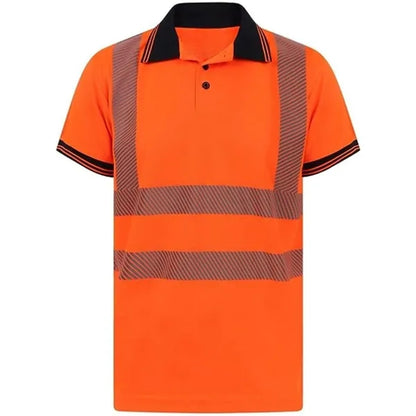 VISIPRO Short Sleeve Reflective Safety Polo with Bands,