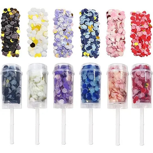 Push Pop Confetti Poppers Cannon