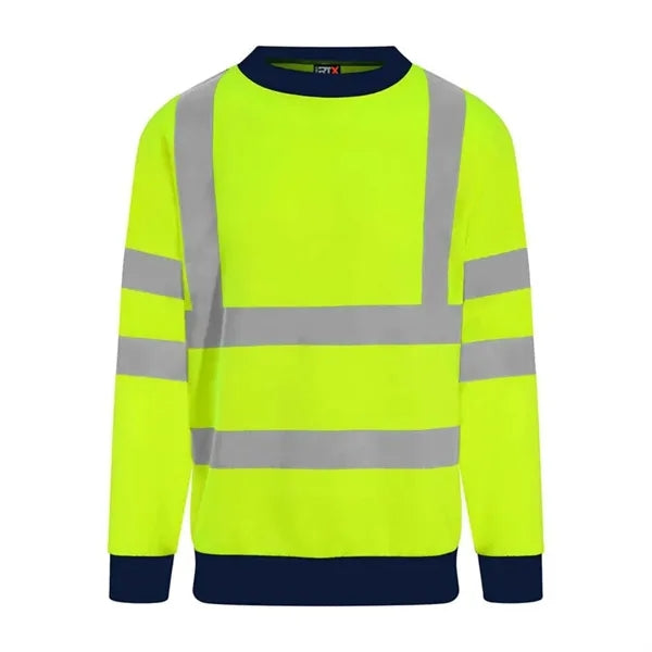 VISIPRO Reflective Safety Sweatshirt with Black Trim - 280G