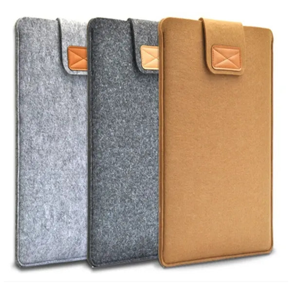 Felt Laptop Sleeve with Hook-and-Loop Fastener