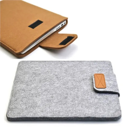 Felt Laptop Sleeve with Hook-and-Loop Fastener