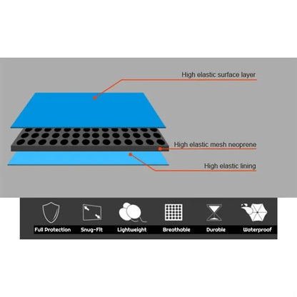 Full Sublimation Reversible Laptop Sleeve with Fold-Over