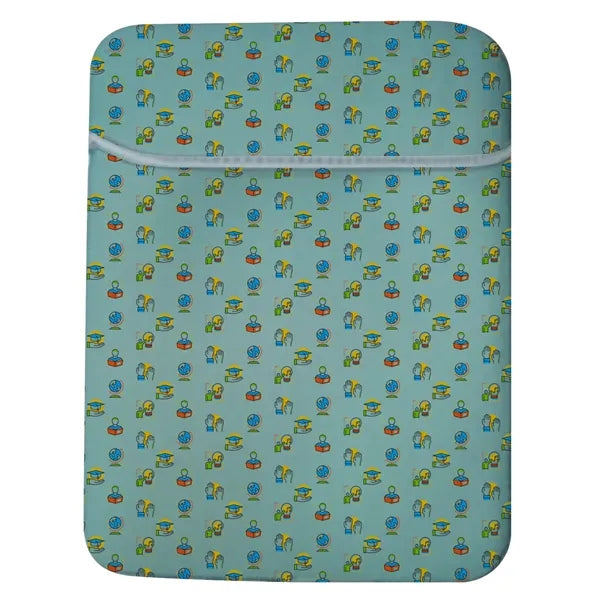 Full Sublimation Reversible Laptop Sleeve with Fold-Over