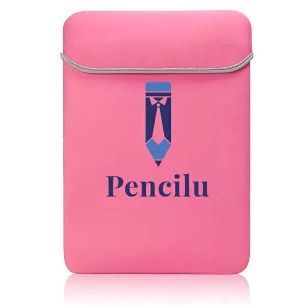 Laptop Sleeve with Fold-Over Closure - Neoprene