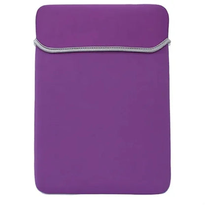 Reversible Laptop Sleeve with Fold-Over Flap - Neoprene