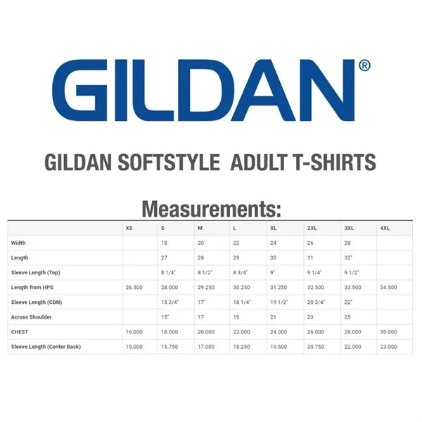 Gildan SoftStyle Adult T-Shirt 4.5 oz