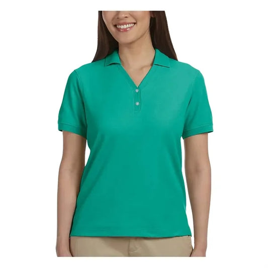 Devon & Jones Ladies' Short-Sleeve Y-Collar Polo Shirts