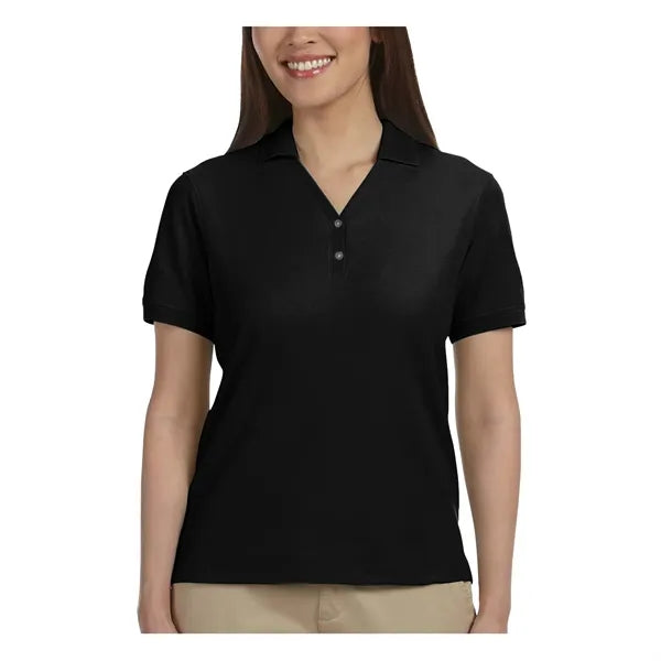 Devon & Jones Ladies' Short-Sleeve Y-Collar Polo Shirts
