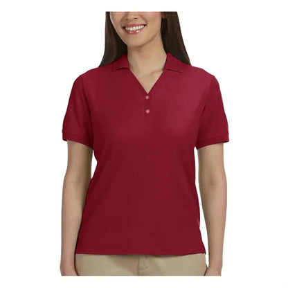 Devon & Jones Ladies' Short-Sleeve Y-Collar Polo Shirts