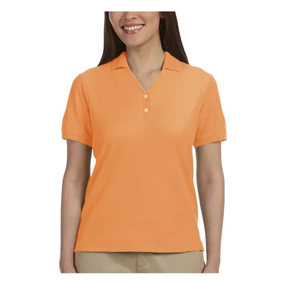 Devon & Jones Ladies' Short-Sleeve Y-Collar Polo Shirts