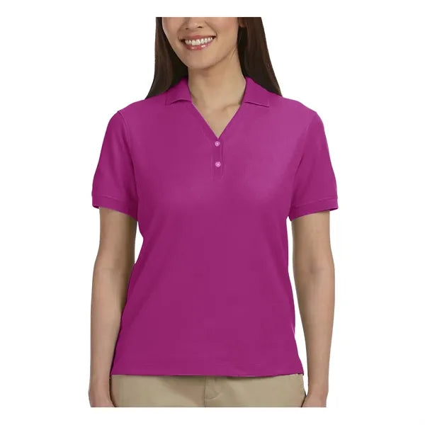 Devon & Jones Ladies' Short-Sleeve Y-Collar Polo Shirts