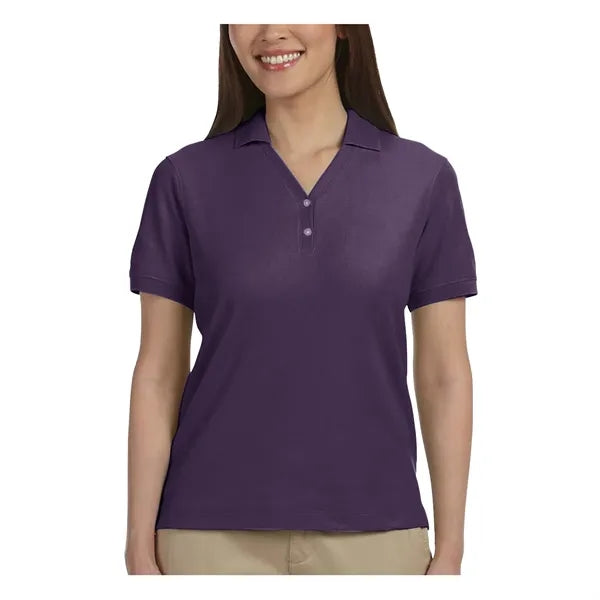 Devon & Jones Ladies' Short-Sleeve Y-Collar Polo Shirts