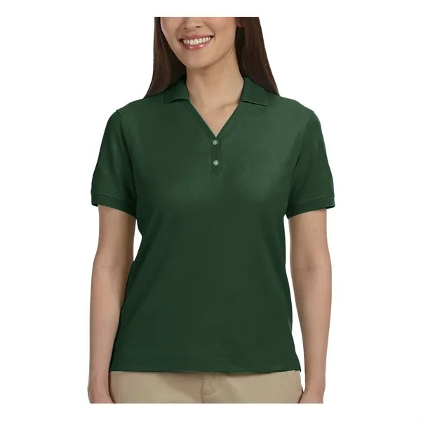Devon & Jones Ladies' Short-Sleeve Y-Collar Polo Shirts