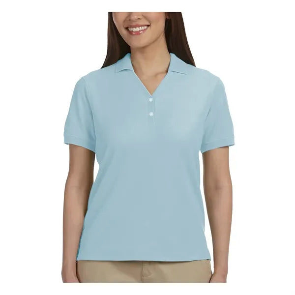 Devon & Jones Ladies' Short-Sleeve Y-Collar Polo Shirts
