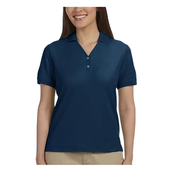 Devon & Jones Ladies' Short-Sleeve Y-Collar Polo Shirts