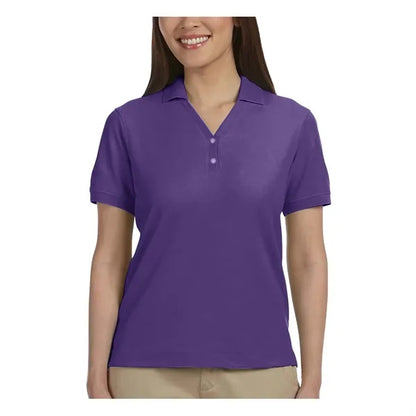 Devon & Jones Ladies' Short-Sleeve Y-Collar Polo Shirts