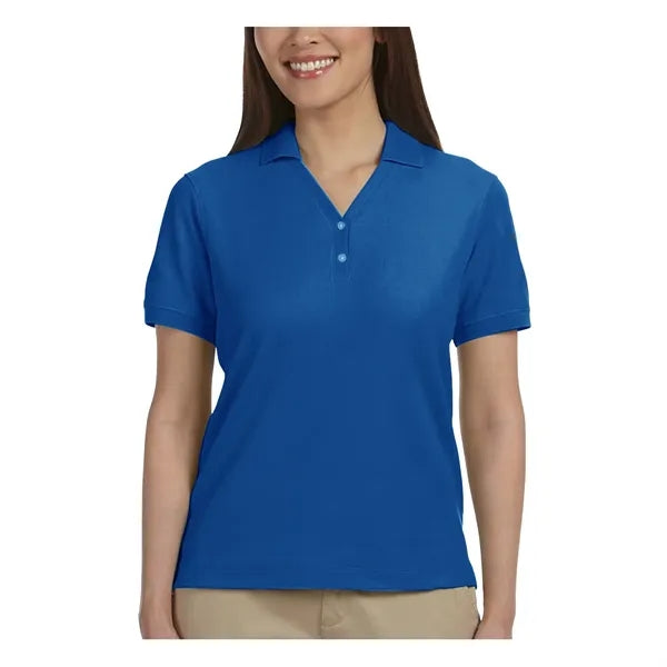 Devon & Jones Ladies' Short-Sleeve Y-Collar Polo Shirts