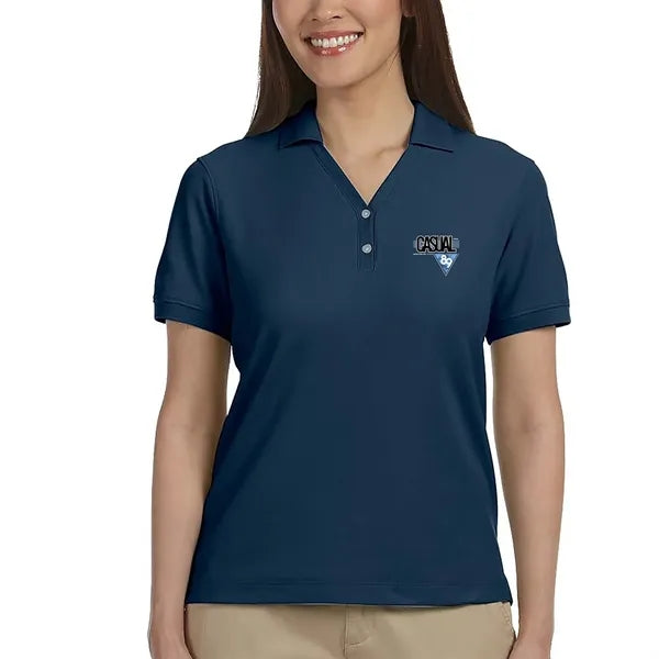 Devon & Jones Ladies' Short-Sleeve Y-Collar Polo Shirts