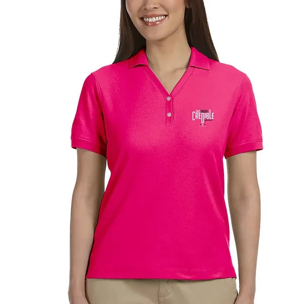 Devon & Jones Ladies' Short-Sleeve Y-Collar Polo Shirts