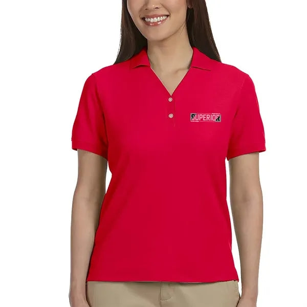 Devon & Jones Ladies' Short-Sleeve Y-Collar Polo Shirts