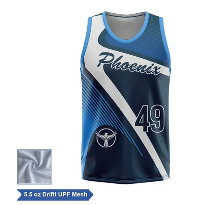 Sublimation UPF Mesh Basketball Jersey - Men Women Kids