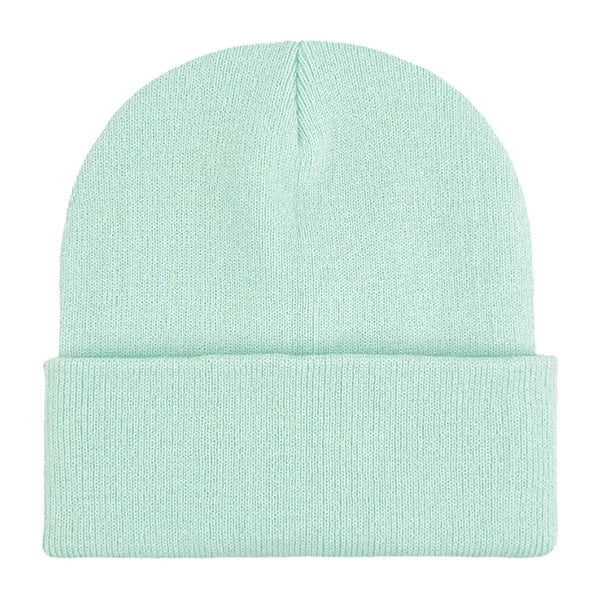Classic Ribbed Cuffed Beanie with Custom Logo - 100% Acrylic